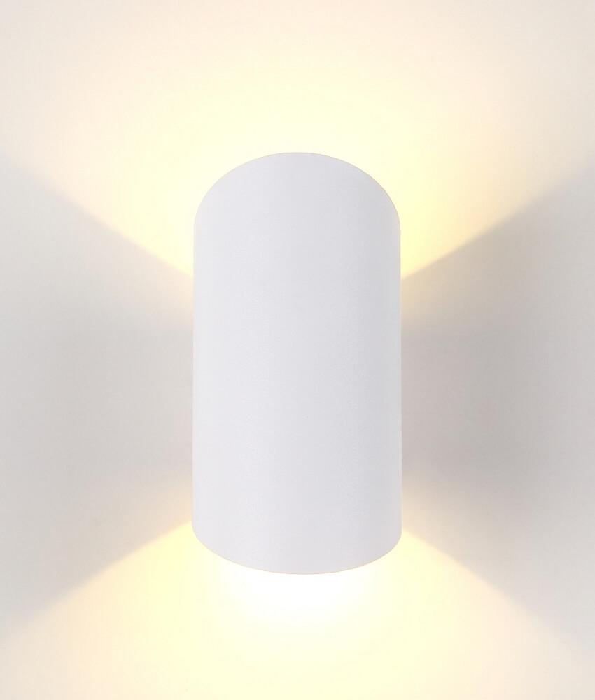 Уличный настенный светильник светодиодный 14,5х8,5х7,5 см белый CLT CLT 134W WH CRYSTAL LUX CLT 134 00-3898344 Белый  - Вид №1