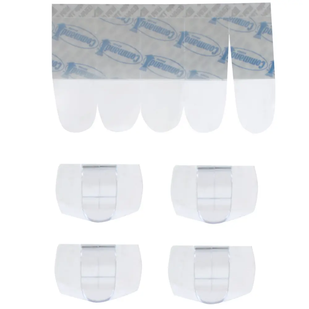 Клипсы для проводов Command, пластик, цвет прозрачный, 4 шт STLM-2094225 - Вид №1