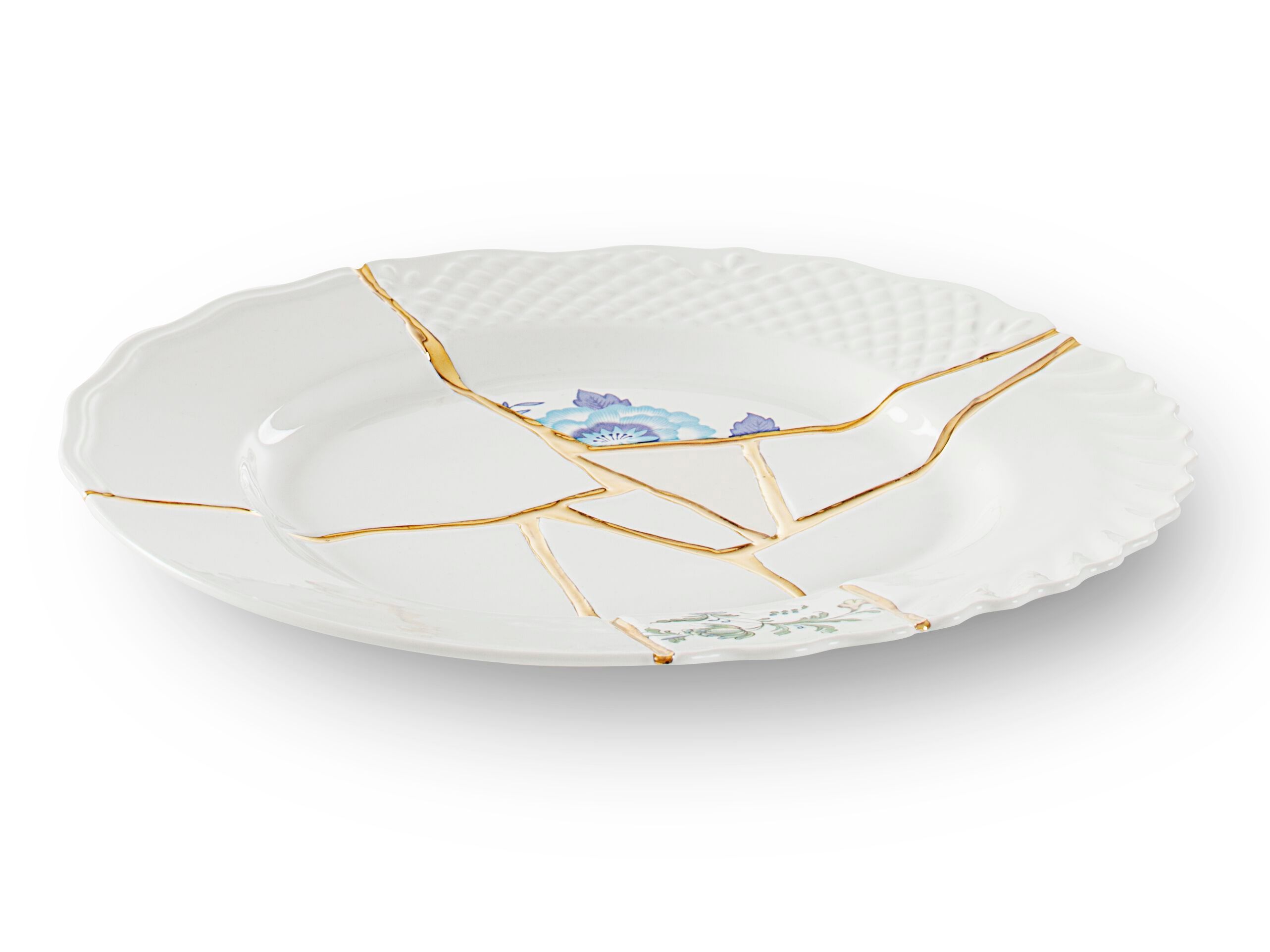 Фарфоровая плоская тарелка Seletti Kintsugi ARCH-00137862