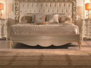 SCAPPINI & C Каркас двуспальной кровати, резной сусальное золото / серебро 35th anniversary 2040-gll