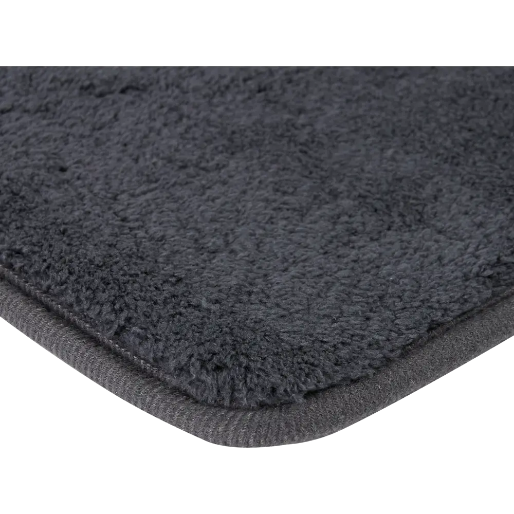 Набор ковриков для ванной комнаты Jersey 45x70/45x45 см цвет антрацит АКВАДЕКОР PRM-1119 STLM-2062075 - Вид №1