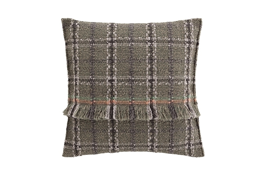 070728 Подушка GL Tartan green 70x70 GAN Garden Layers - Вид №1