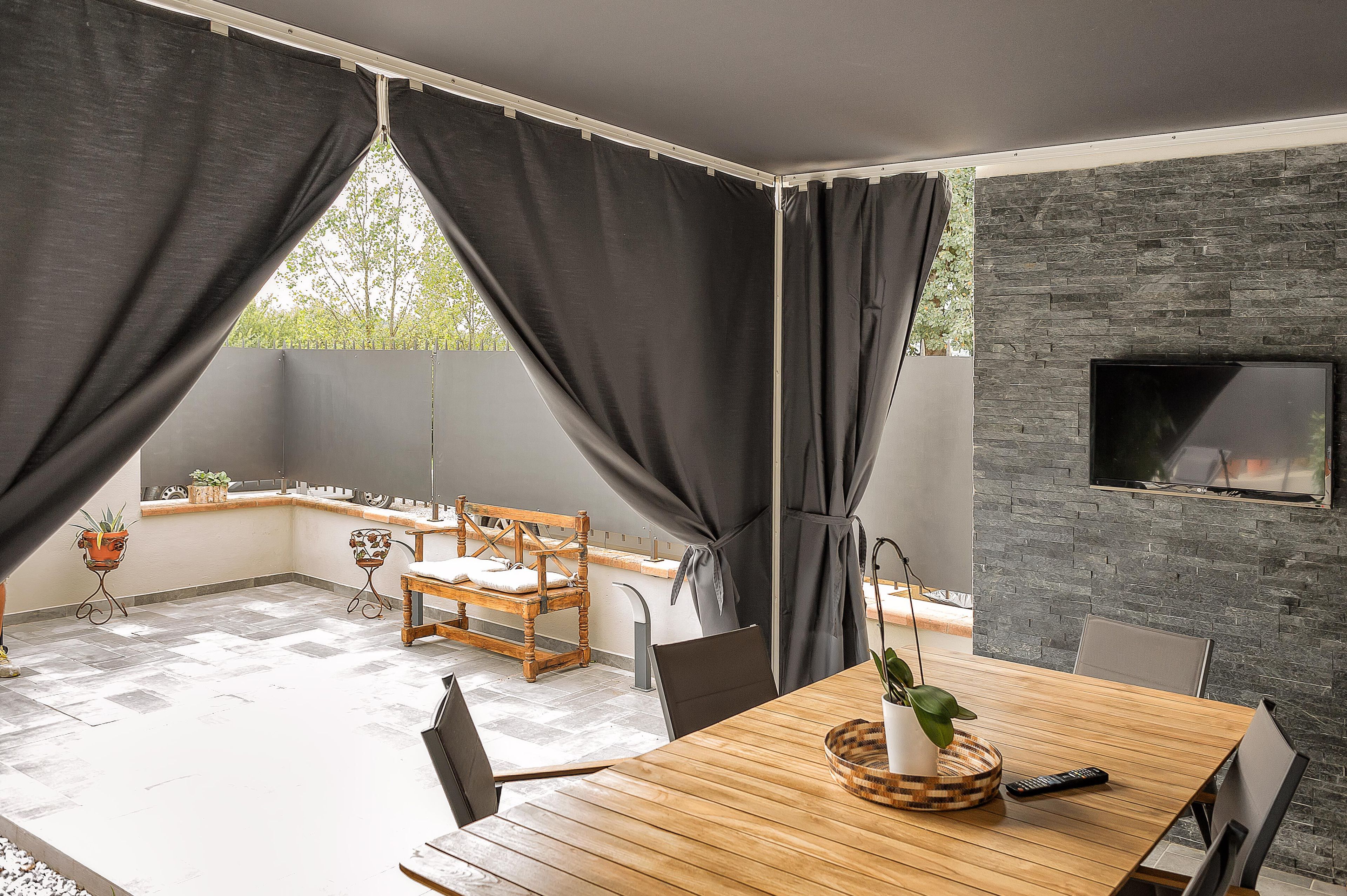 Индивидуальные настенные перголы с фиксированным брезентом из ПВХ L'Officina by Adami A1-A2-A5 ARCH-00012649 - Вид №1