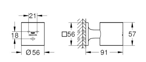 Металлический держатель дозатора Grohe Allure New ARCH-00129906 - Вид №2