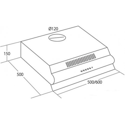 1147106 Вытяжка подвесная Akpo WK-7 Р3050 белый/прозрачный STDN-0040085 - Вид №8