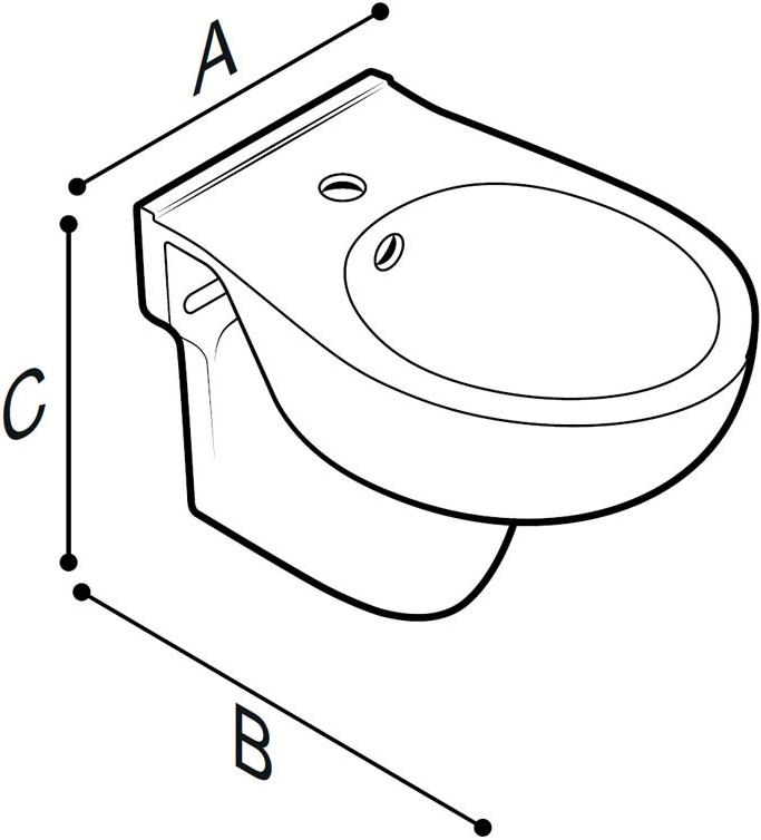 B40chs04 Биде подвесное Casual Ponte Giulio - Вид №1