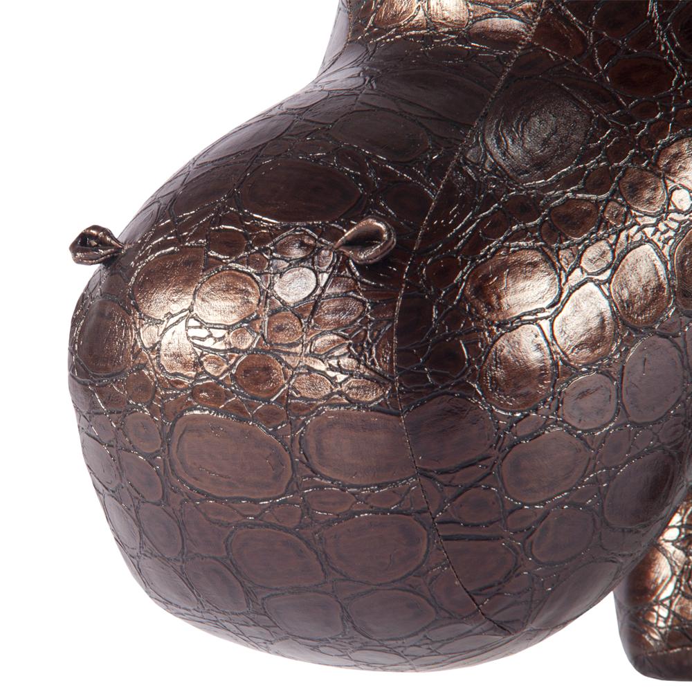 74106 Банкетка Пуф Бегемот большой Шоколад Рептилия BOGACHO 4627138152560 - Вид №2