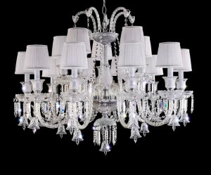 Подвесная люстра Crystal Lux Princess SP10+5 прозрачная CRYSTAL LUX ДИЗАЙНЕРСКИЕ, PRINCESS 059451 Прозрачный