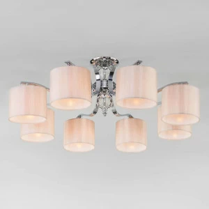 Потолочная люстра Eurosvet Shantel 60111/8 хром EUROSVET ДИЗАЙНЕРСКИЕ, SHANTEL 00-3888692 Бежевый