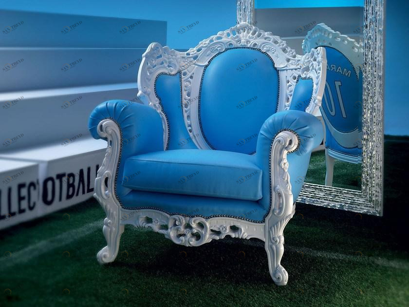 Modenese Gastone Кресло из ткани с подлокотниками Football Art. 11