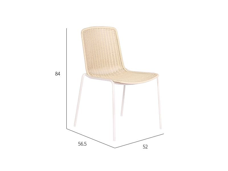 Металлический садовый стул с подлокотниками VINEKO красивая ARCH-00088396 - Вид №2