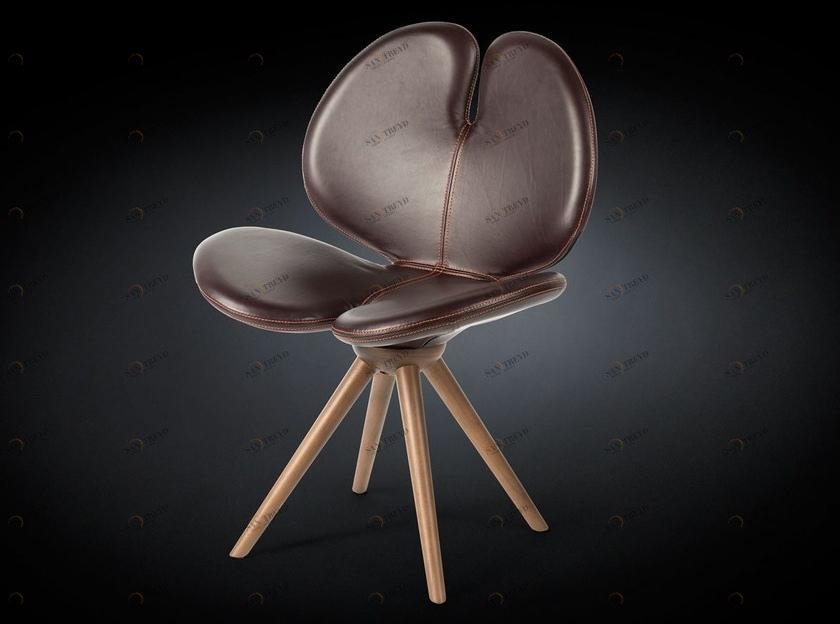 VGnewtrend 4-спицевое кожаное кресло Pansè sun-id-1367029