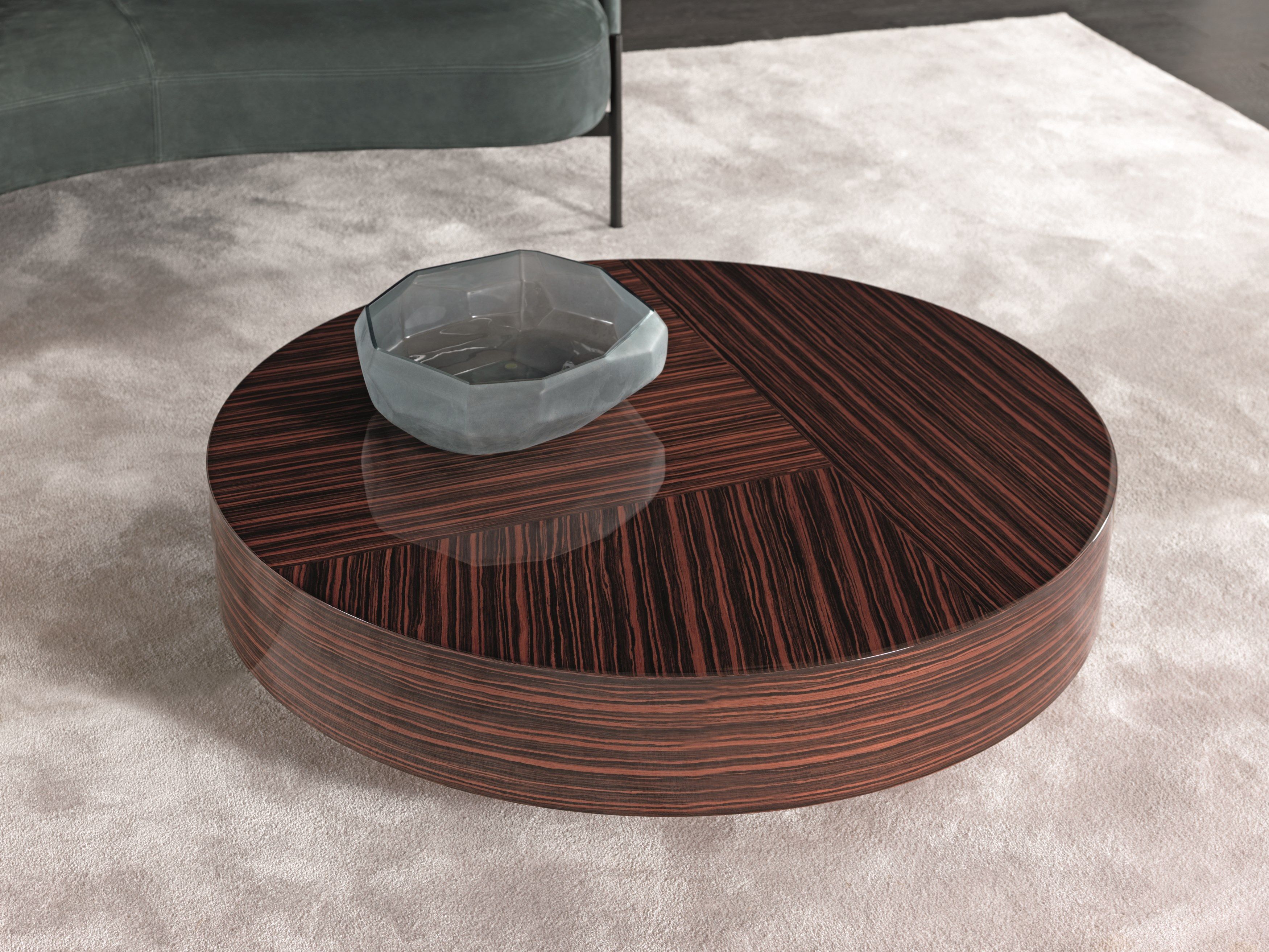 Ebony круглый низкий журнальный столик MisuraEmme GEMINI ARCH-00116817 - Вид №3