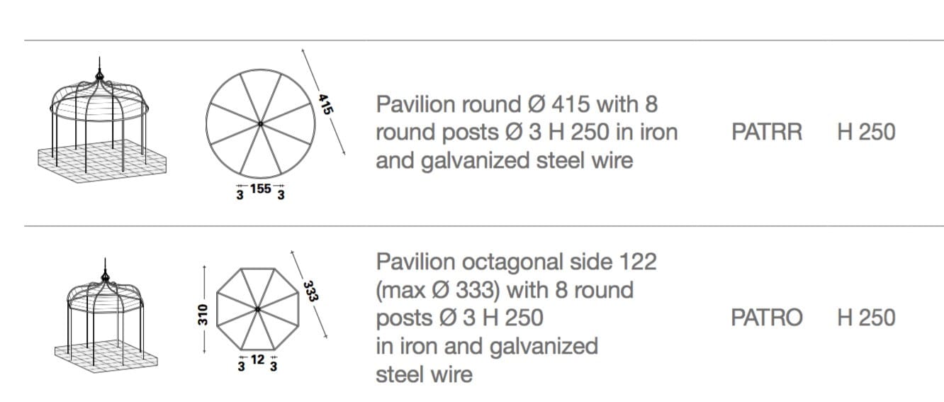 Железная беседка Unopiù Solaire ARCH-00113416 - Вид №2