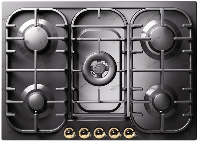 Ilve Газовая встраиваемая плита из нержавеющей стали Nostalgie Hcb70cn Santreyd