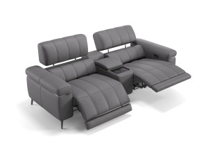 2 местный домашний кинотеатр кожаный диван