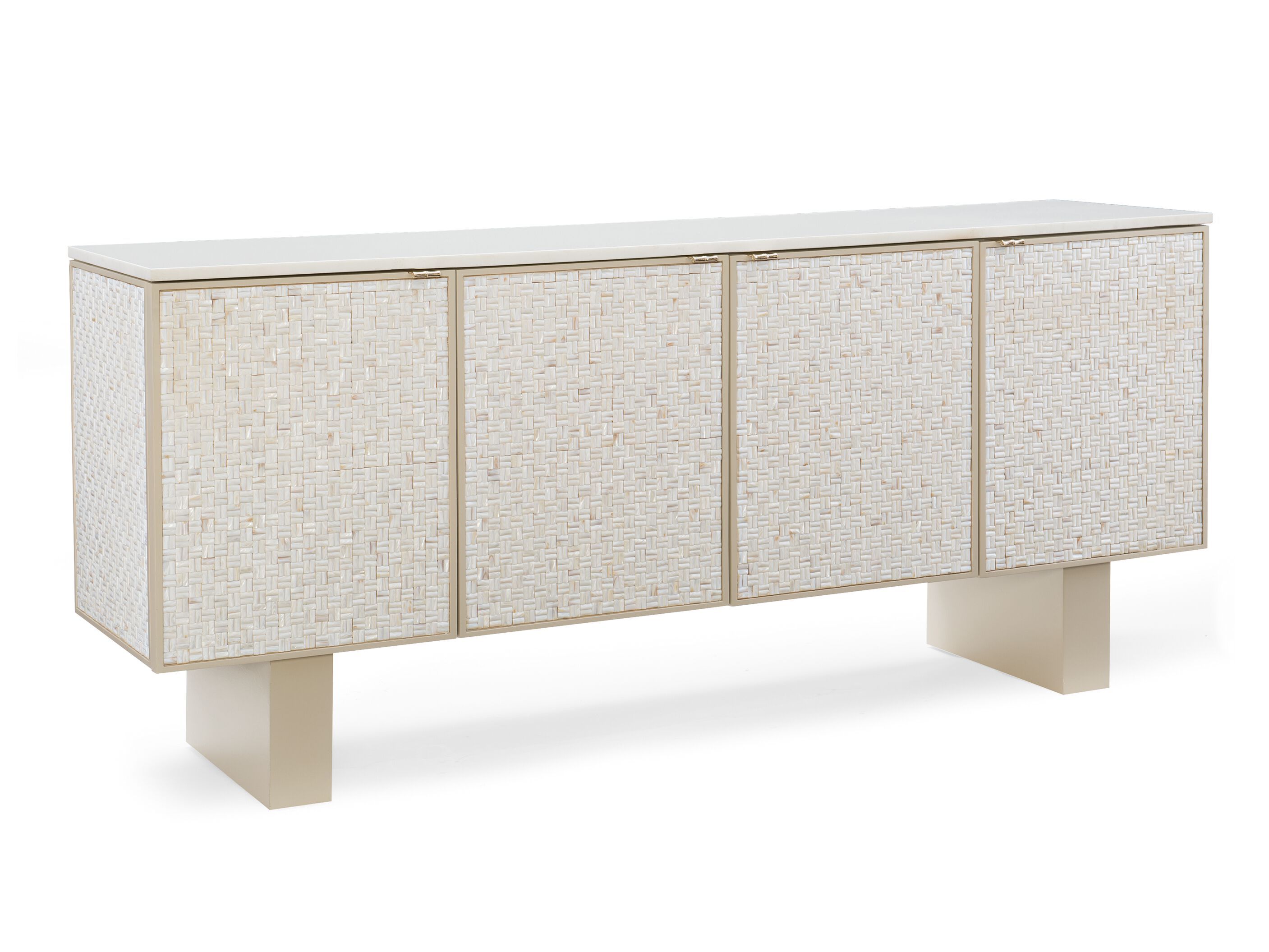 Деревянный шкаф с распашными дверями и каменным верхом Caracole BOMB-SHELL ARCH-00136732