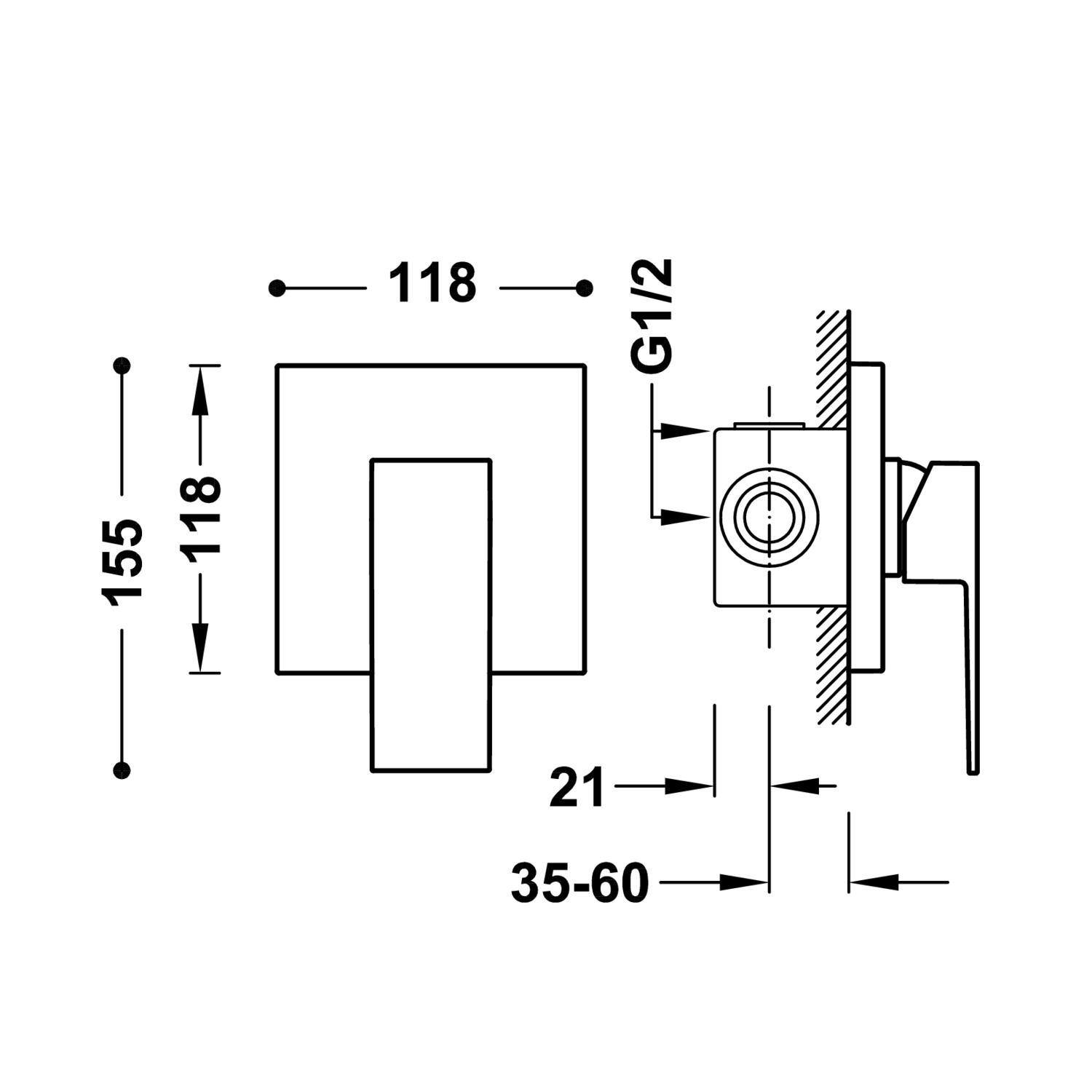 Встраиваемые смесители CUADRO Rapid-Box (1 способ)-10627701OR TRES  - Вид №1