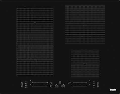 108.0606.111 Better, индукционная варочная поверхность, серия maris, 60см, 4 зоны нагрева, индукционный мост flexi, сенсорное слайдерное управление, 18 ступеней мощности, прямые края, установка сверху или вровень со столешницей, черная Franke Franke Maris 