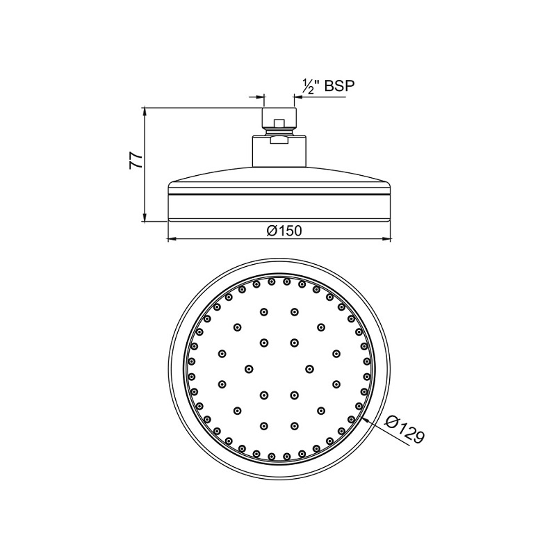 OHS-CHR-1801 Верхний душ Jaquar Santreyd  - Вид №1