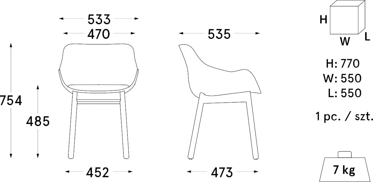 Мягкий тканевый стул с подлокотниками MDD Baltic ARCH-00080686 - Вид №42