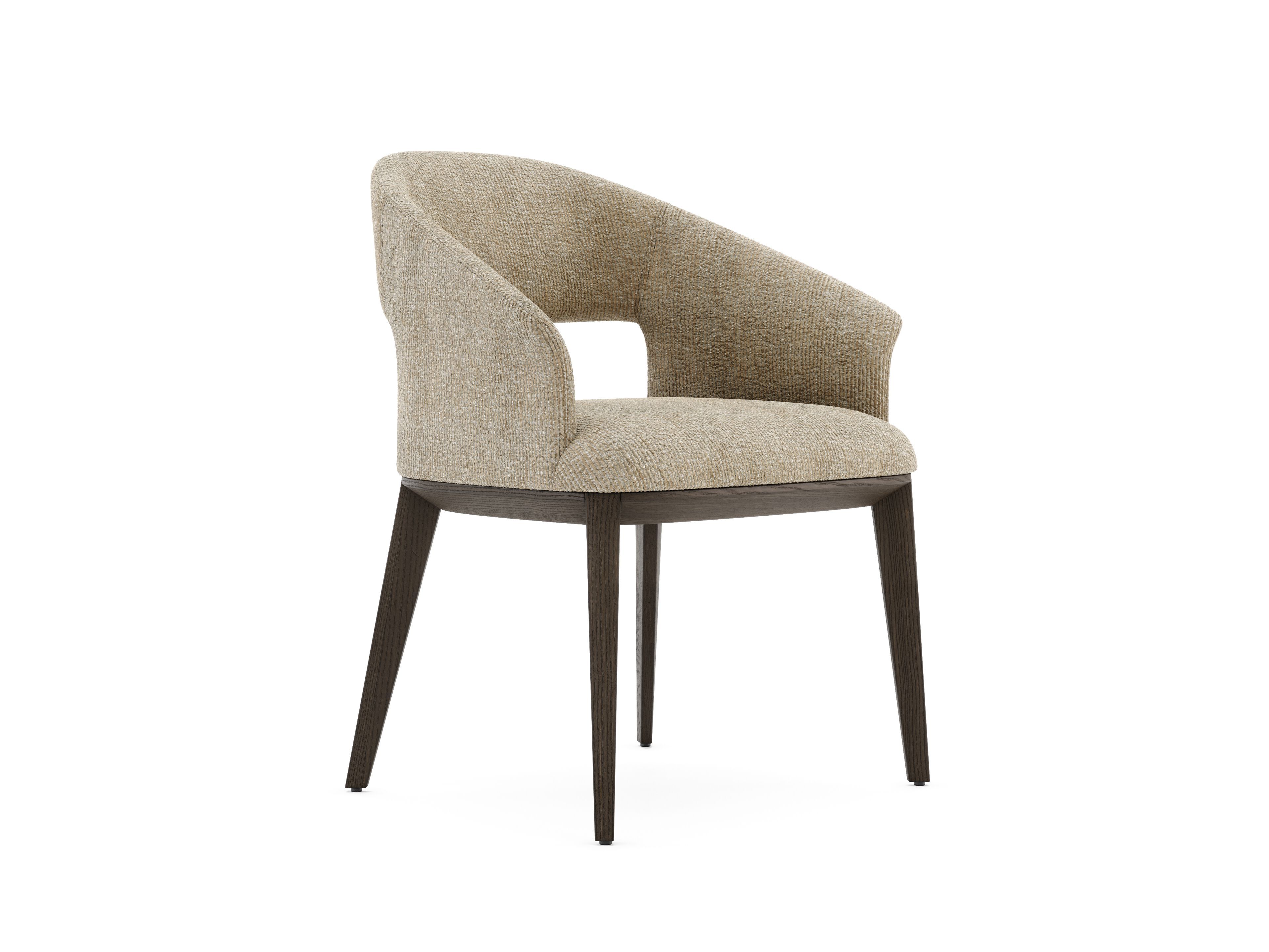 Мягкий стул с подлокотниками Domkapa JERMAIN WOOD ARCH-00000693