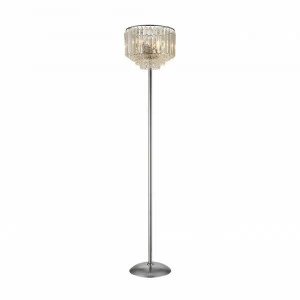 Торшер хрустальный серебряный "Синди" CL330931 CITILUX СИНДИ ХРОМ 00-3908577 Прозрачный;серебро