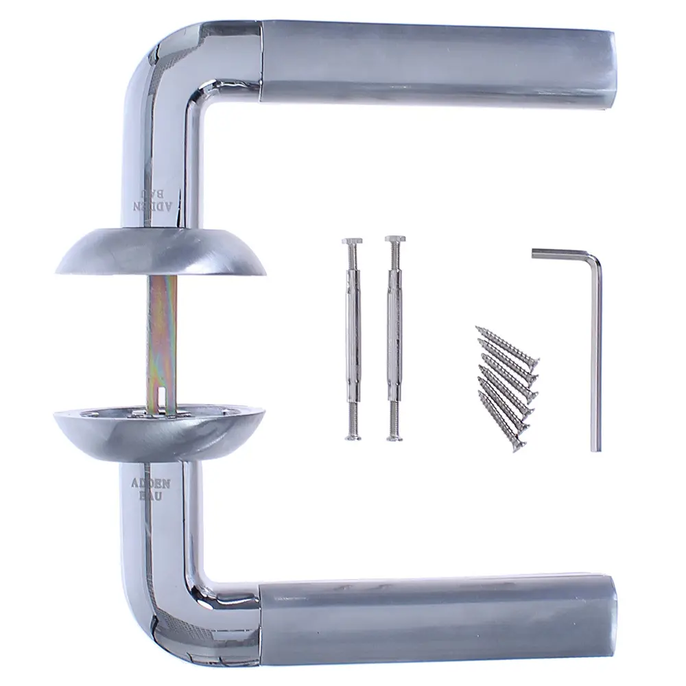 Ручка дверная на розетке A193 CR, ЦАМ, цвет хром EDSON STLM-2064922 - Вид №1