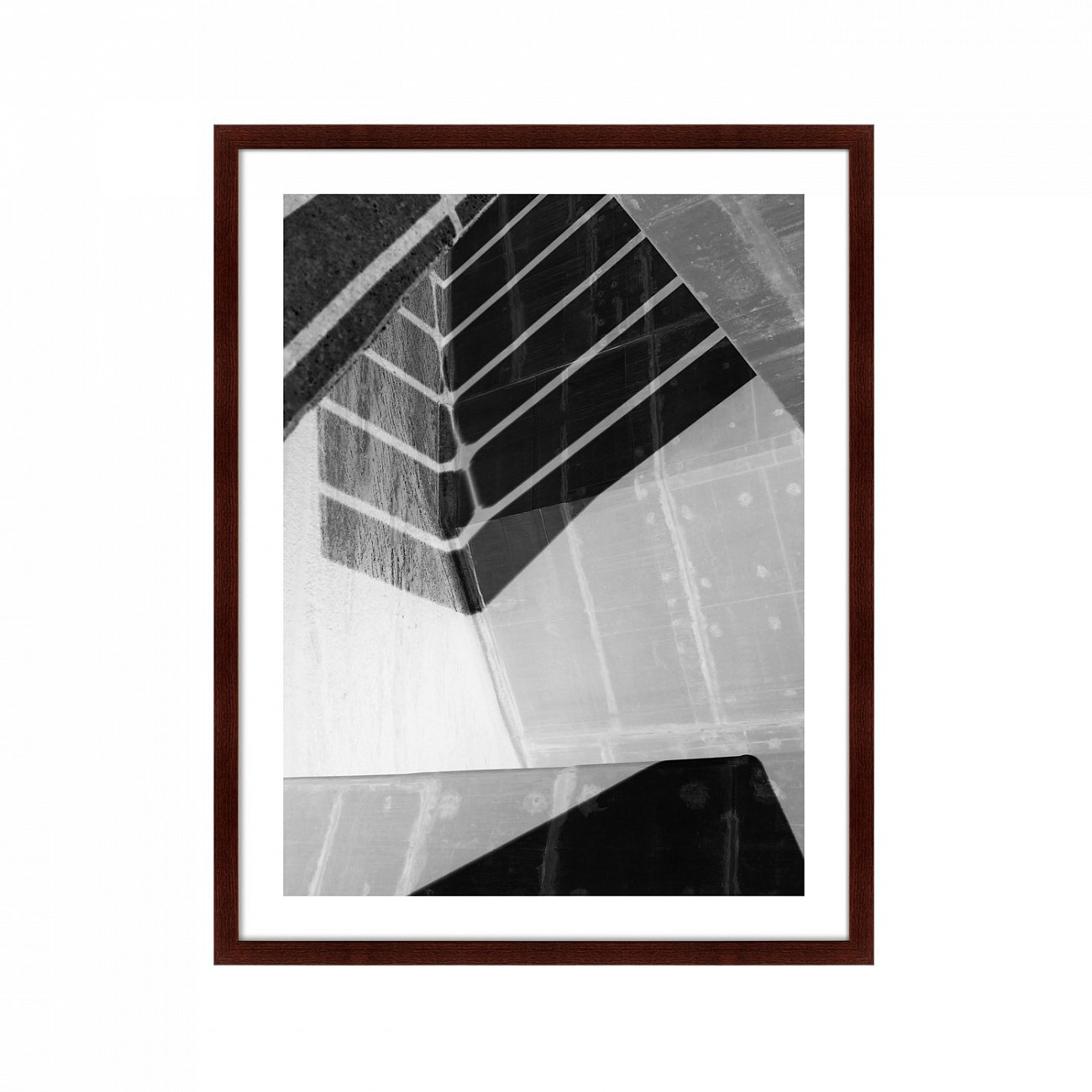 Арт-фотография в деревянной раме 78,5х100 см The curve light forms КАРТИНЫ В КВАРТИРУ  264807 Белый;черный;разноцветный  - Вид №1