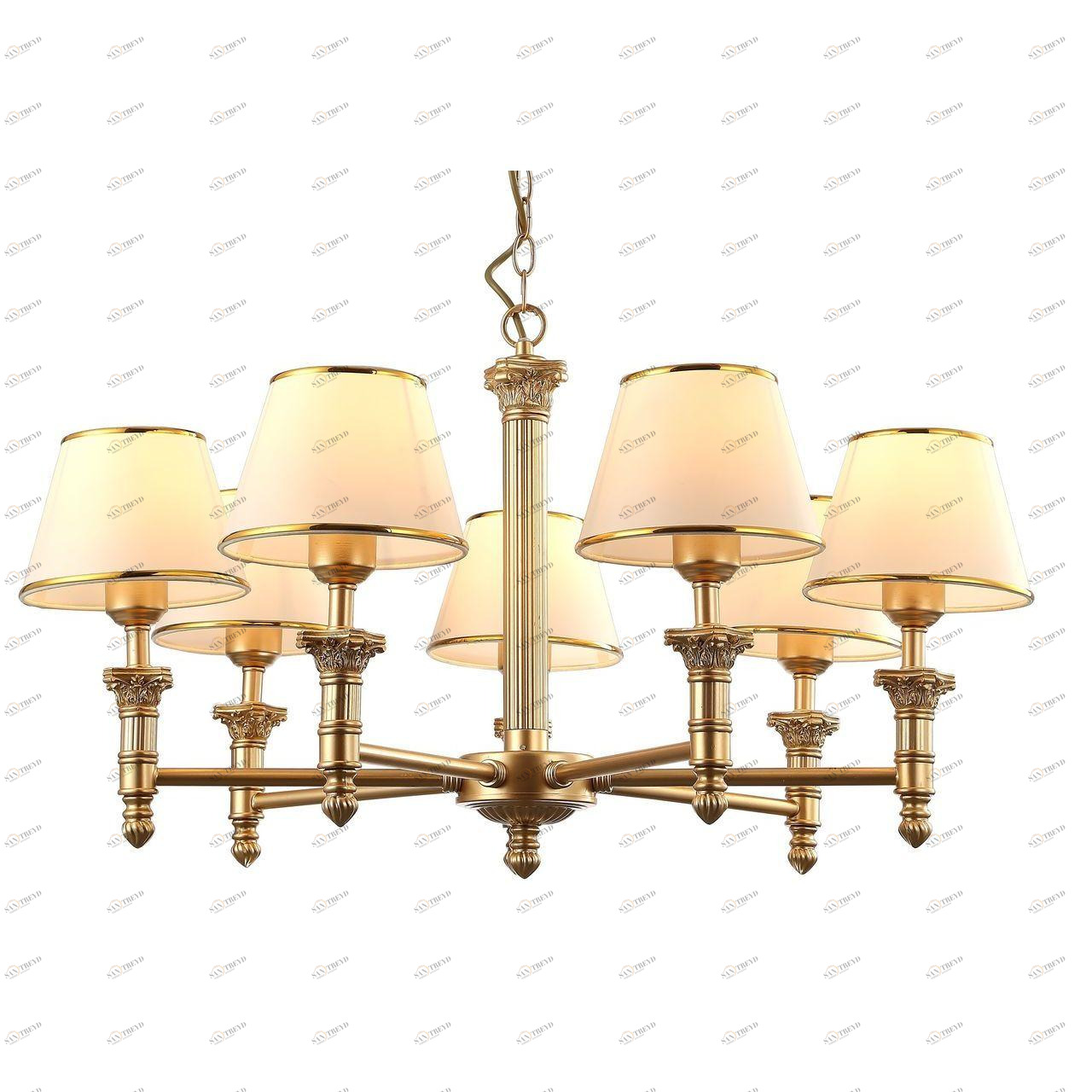 Подвесная люстра Arte Lamp Liguria A9185LM-7SG ARTE LAMP ДИЗАЙНЕРСКИЕ, LIGURIA 108421 Белый 