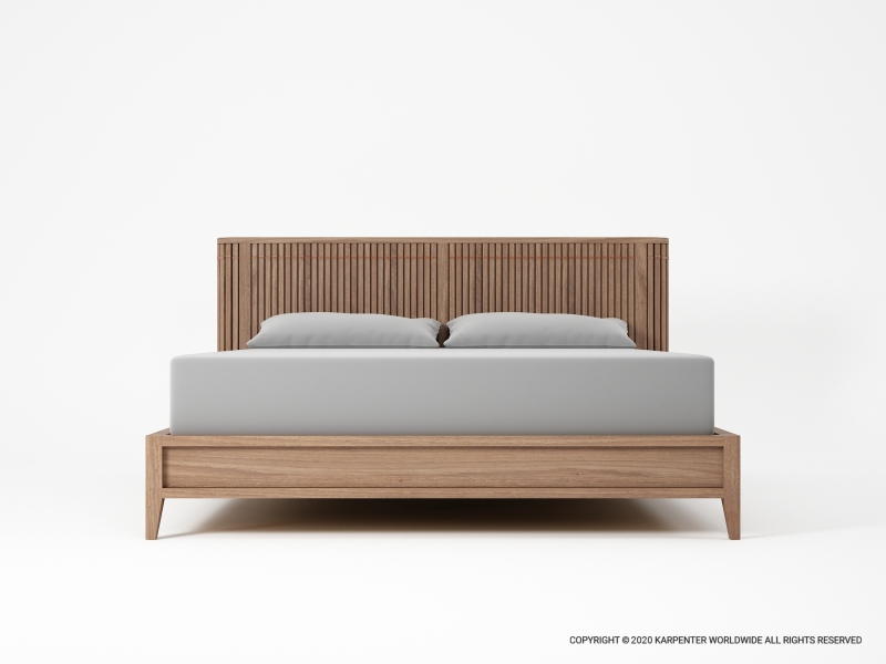 590_1243 Двуспальная кровать без ящика Karpenter Koppar