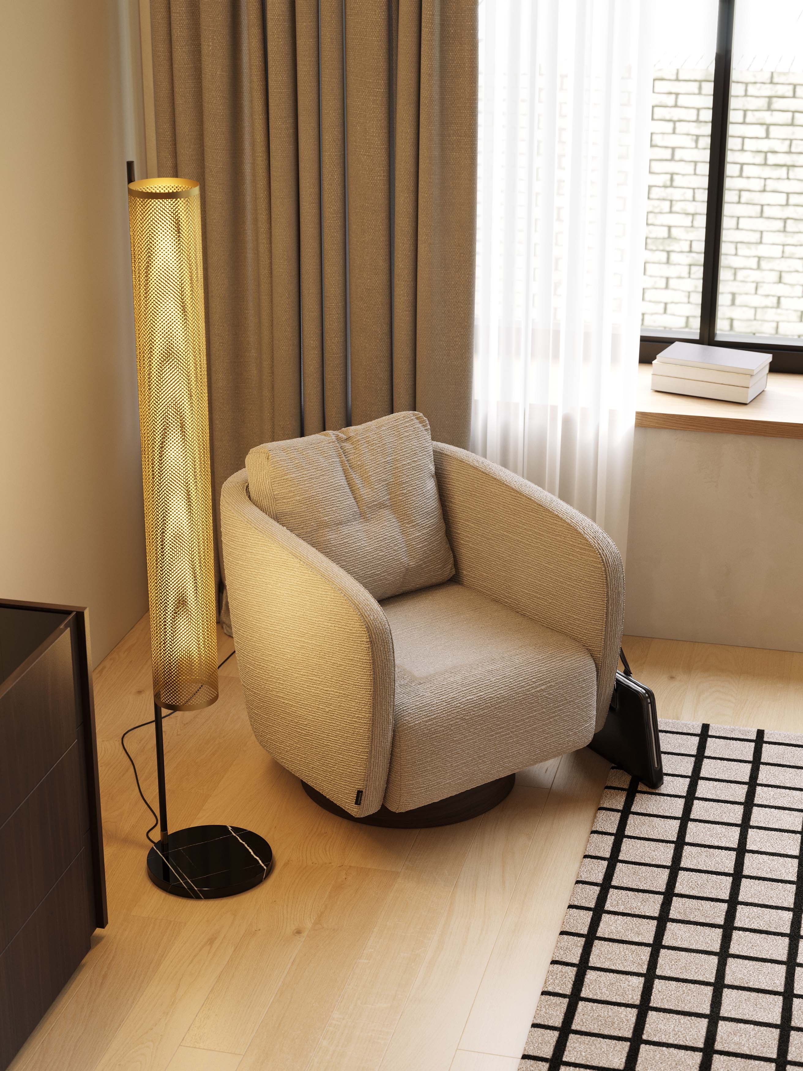 Бархатное кресло с подлокотниками Stylish Club His &amp ARCH-00083062 - Вид №5