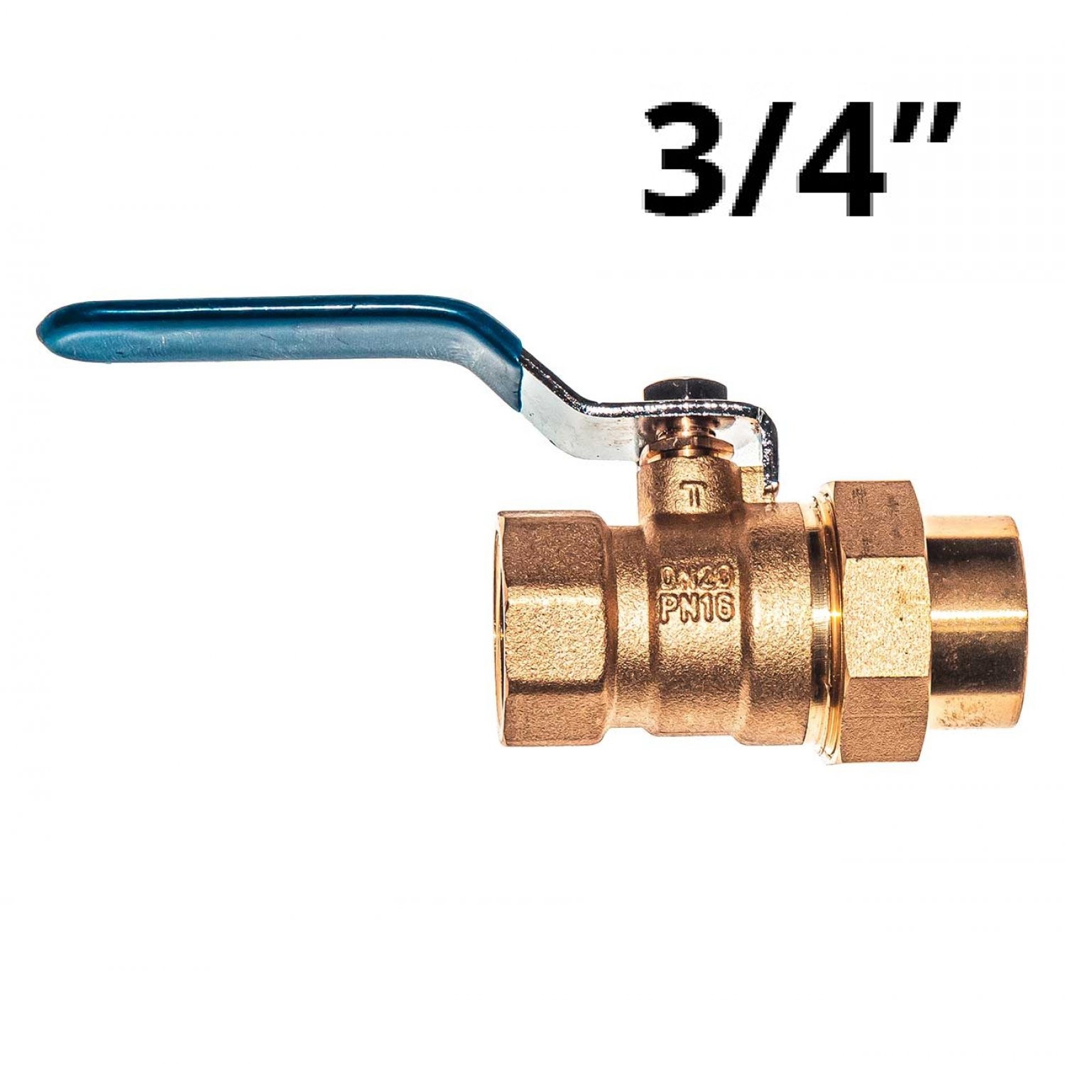 21202 Кран шаровой американка в/в 3/4" ручка, латунь LAB.Space  - Вид №1