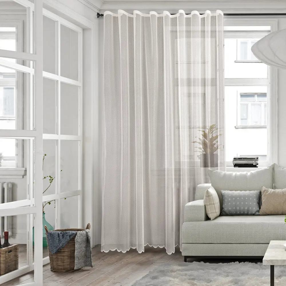 Тюль 1 м/п Emma сетка 300 см цвет темно-бежевый 85342207 STLM-2178128 AMAZONTEXTILE  - Вид №4