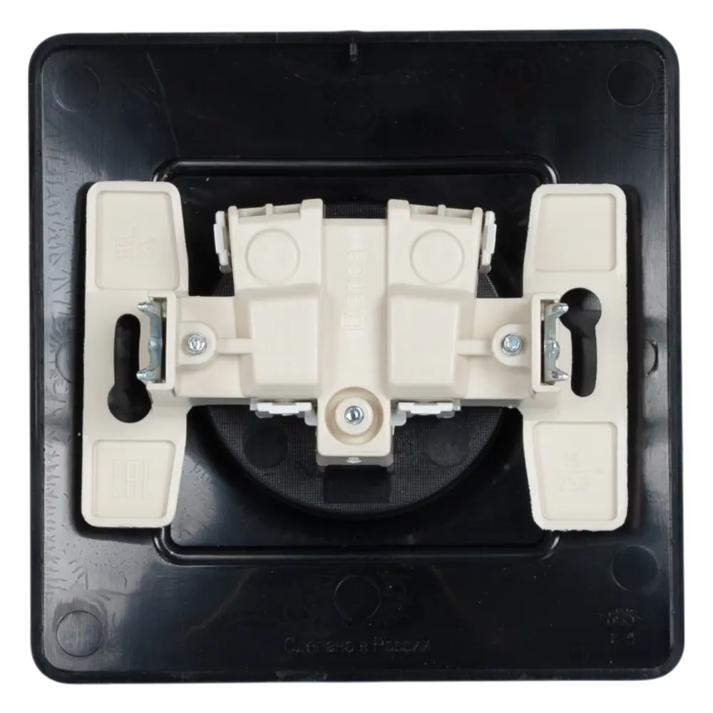 Розетка встраиваемая Systeme Electric Blanca без заземления цвет антрацит STLM-2085061 - Вид №3