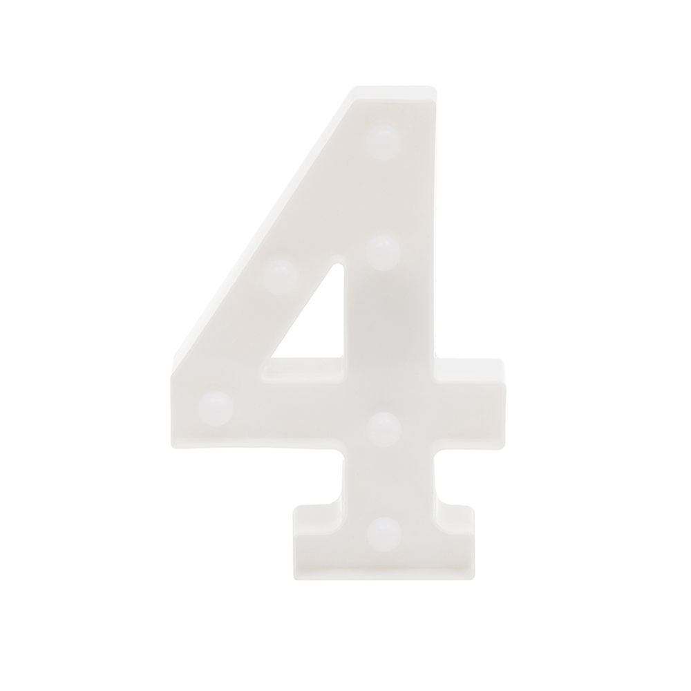 Ночник детский "Цифры" LITTLE LOVELY COMPANY  281693 Белый Santreyd  - Вид №2