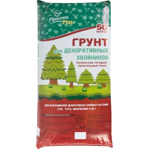 Грунт для декоративных хвойников ПростоPlus 50 л 82558491 STLM-2051696