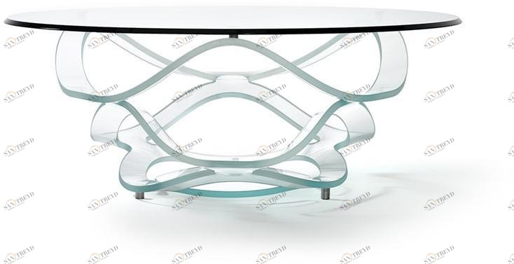 Reflex Круглый стеклянный журнальный столик Neolitico sun-id-1397797