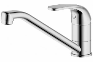 Смеситель для кухни низкий с изливом 220 мм FIT F7135188CP-RUS bravat