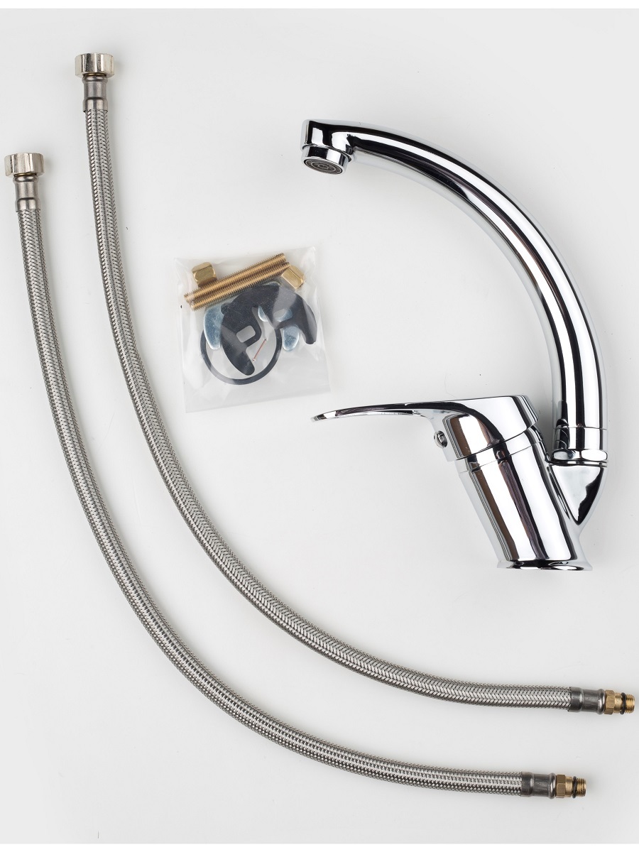 Смеситель для кухни Navako Wave хром NAVAKO 14018 - Вид №3