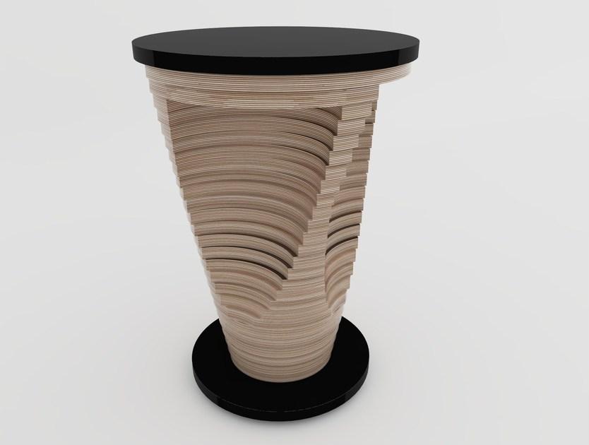 Zuri Design Круглый высокий стол для контракта Stratum 01400 - Вид №1