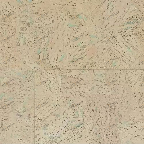 Пробка Wicanders New Cork Veneers Leather Aqua (Гладкая) 905х295 мм C84B001