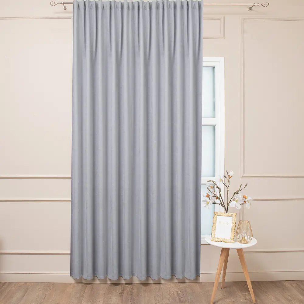 Штора Калифорния 200×280 см серый - неоклассика для спальни 89433194 AMORE MIO STLM-1584865