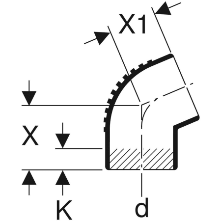 305.670.14.1 Отвод Geberit Silent-db20 Geberit  - Вид №12