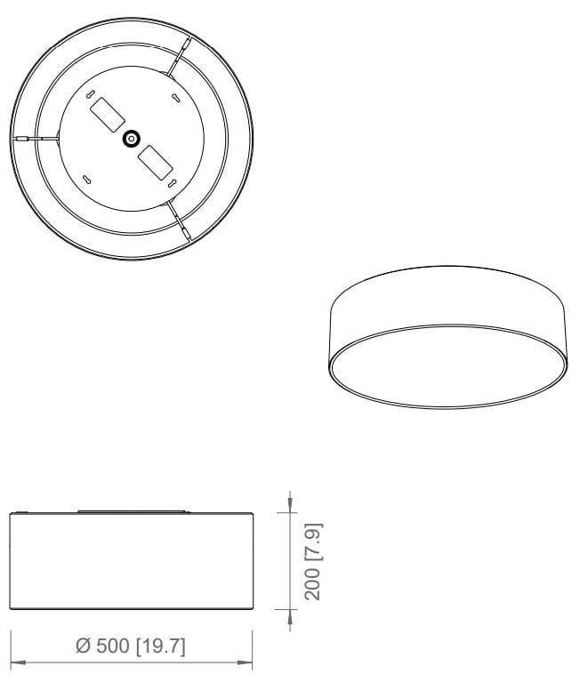 Ткань светодиодный потолочный светильник Contardi Circus ARCH-00029474 - Вид №2