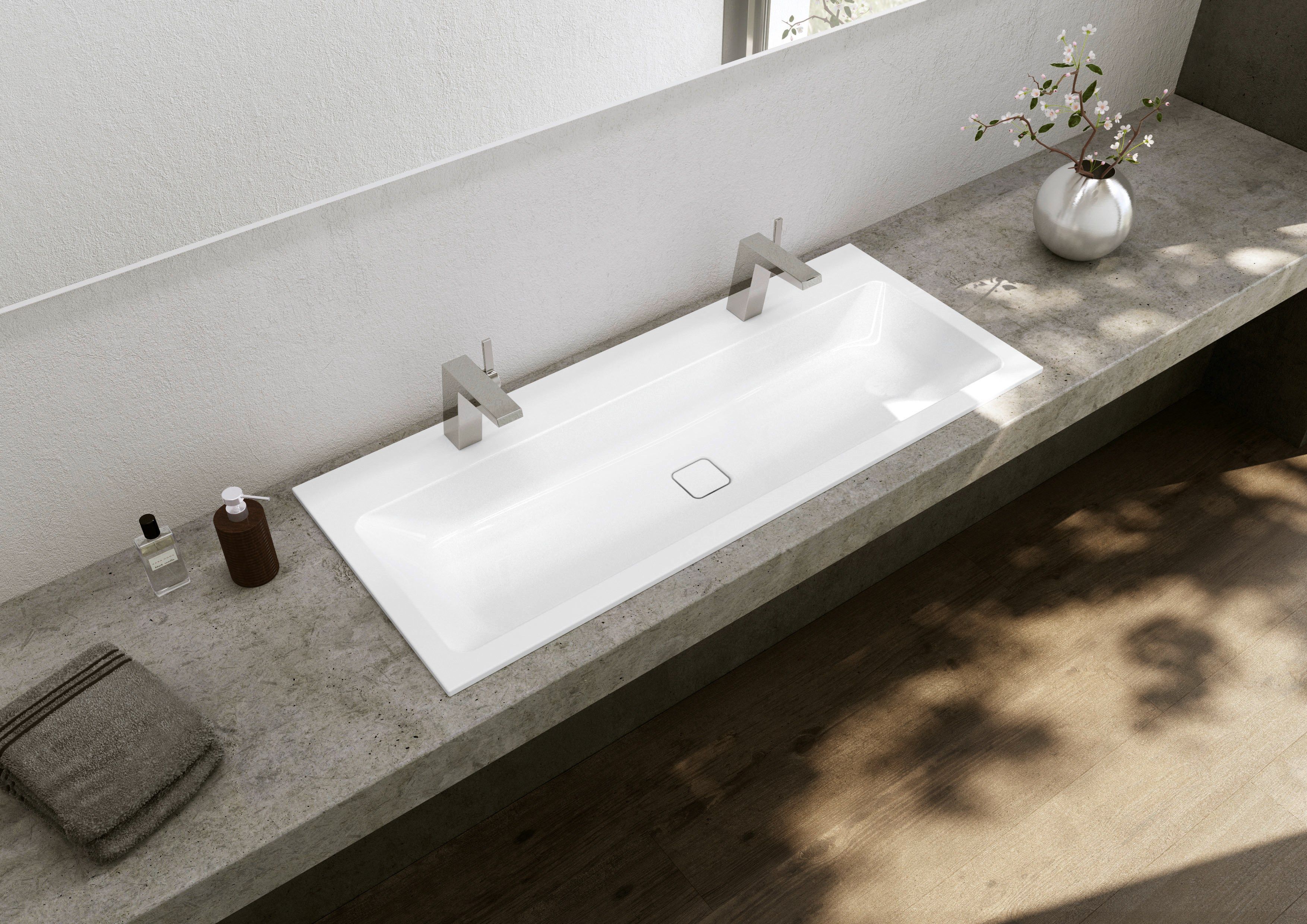 Встраиваемый умывальник с двойным покрытием из эмалированной стали KALDEWEI конус ARCH-00057762 - Вид №1