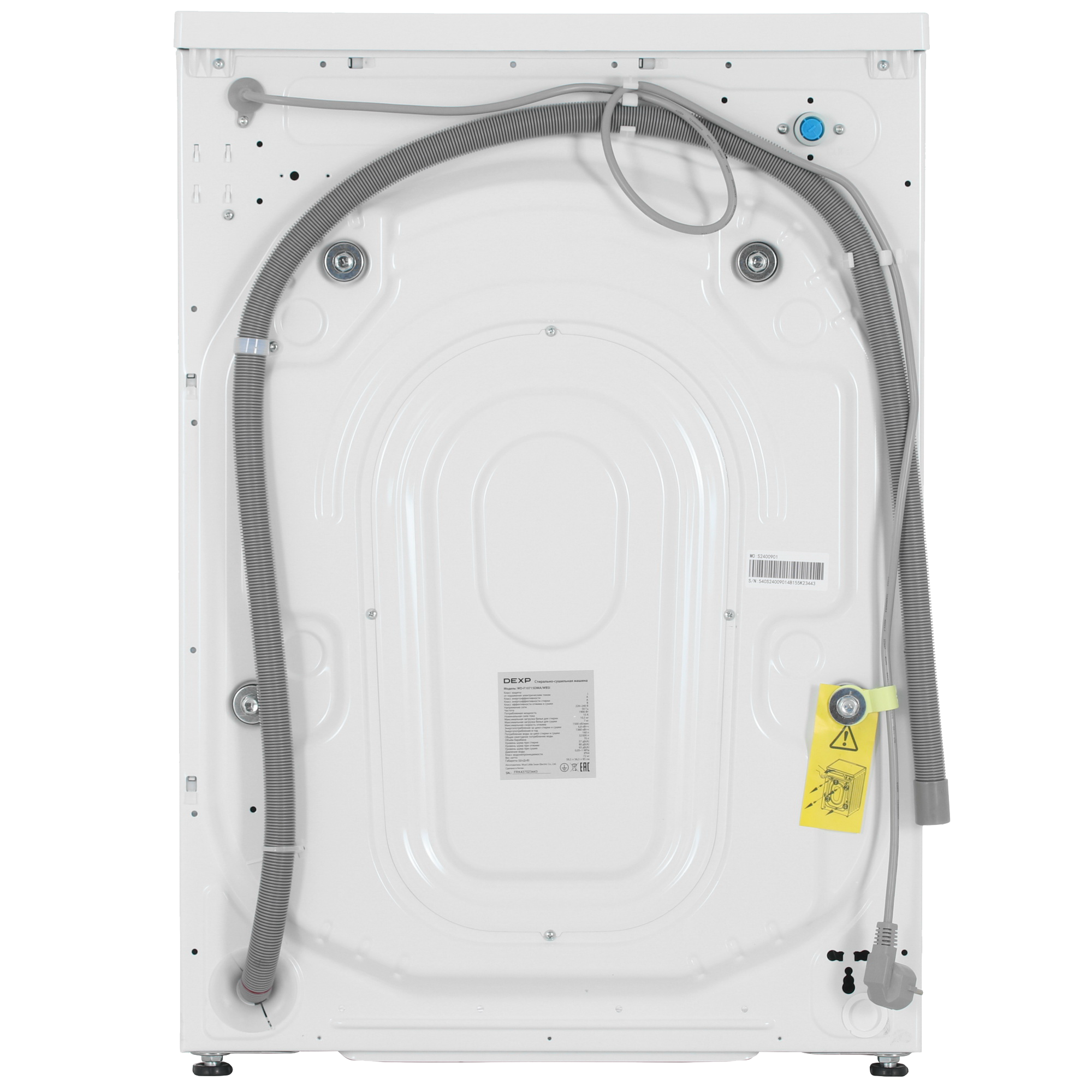 5438874 Стирально-сушильная машина DEXP WD-F10715DMA/WBSI белый STDN-0086224 - Вид №12