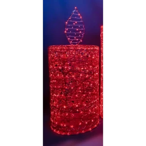Электрическая светящиеся фигура Свеча 200 LED 40x210x40 см теплый белый свет 86163999 STLM-2087306