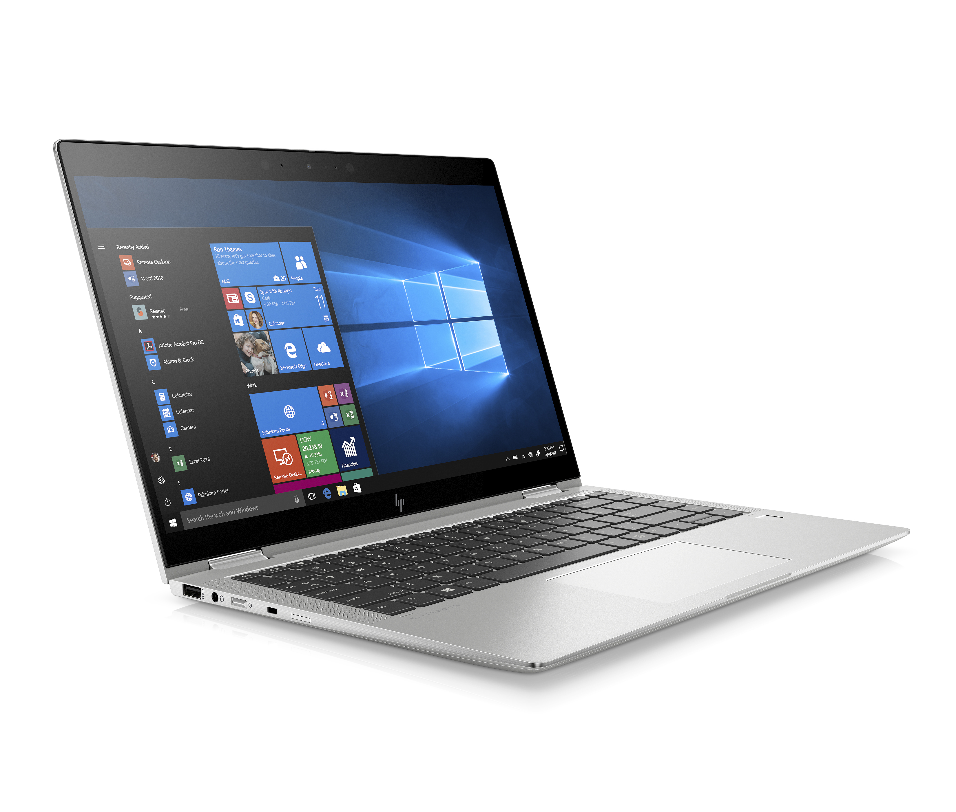 7KN39EA#ACB elitebook x360 1040 g6 14"(1920x1080)/touch/intel core i5 8265u(1.6ghz)/16384mb/512ssdgb/nodvd/int:intel hd graphics 620/lte/3g/67whr/war 3y/1.35kg/metallic grey/w10pro + 1000 nit sure view, pen HP Santreyd  - Вид №2
