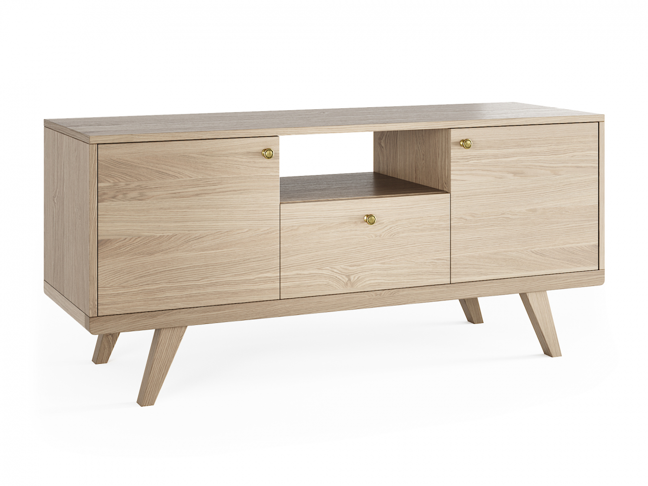 Тумба под телевизор с ящиком бежевая Thimon THE IDEA  210234 Бежевый  - Вид №1